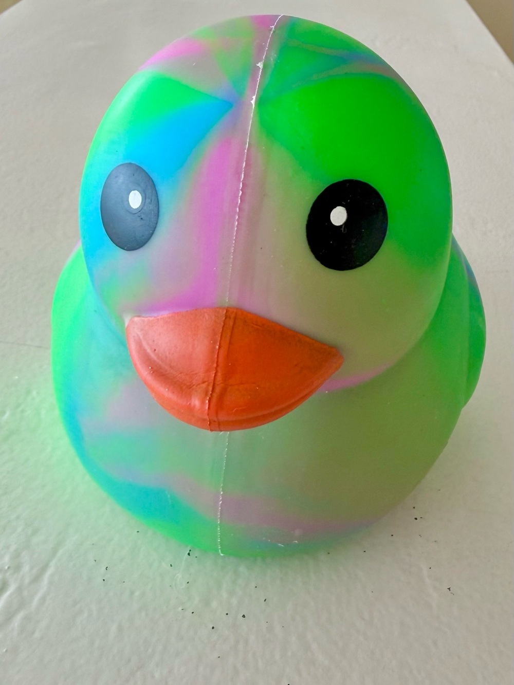 NEW Green tie-dye squishy duck by Toymendous Sunny Days Squeeezy!